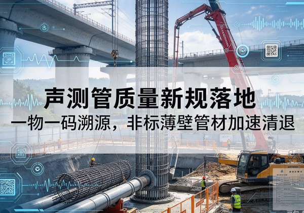 新县声测管质量新规落地，一物一码溯源，非标薄壁管材加速清退