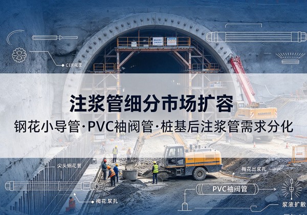 新县注浆管细分市场扩容，隧道钢花小导管、PVC 袖阀管、桩基后注浆管需求分化